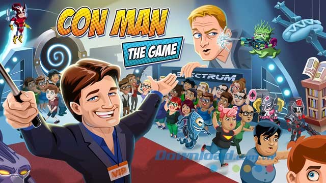 Giao diện chơi game Con Man: The Game trên Android