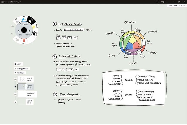 Tạo ghi chú hay sơ đồ tư duy đầy ngẫu hứng trên Concepts
