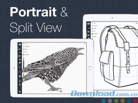 Xử lý trên màn hình dọc hoặc ngang