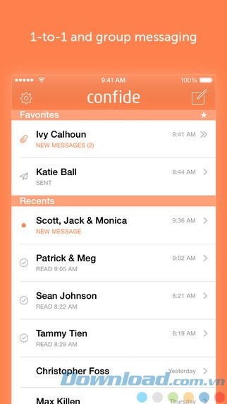 Chat riêng tư hoặc theo nhóm