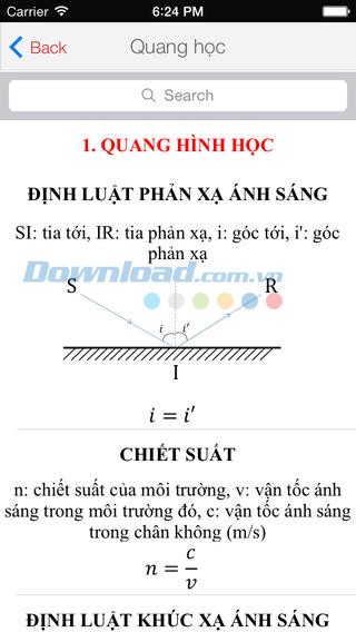 Công thức Lý Free cho iOS