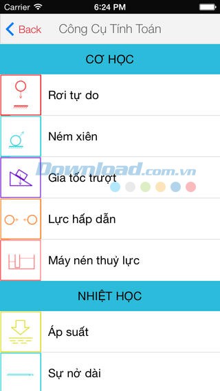 Công thức Lý Free cho iOS