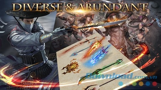 Lớp nhân vật đa dạng với phong cách anh hùng cực