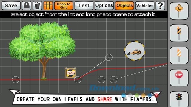 Tự tạo level riêng và chia sẻ với bạn bè