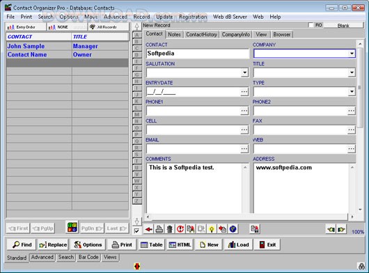 Contact Organizer Pro