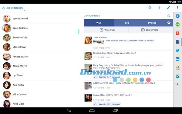 Contacts+ for Android