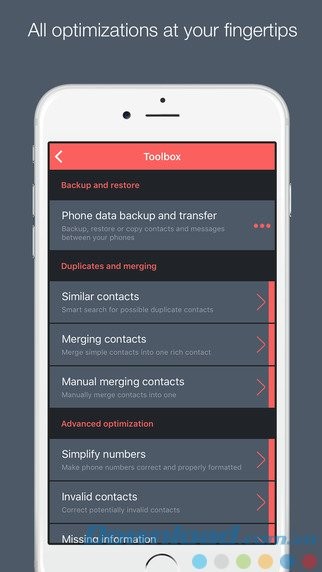 Quản lý danh bạ iPhone/iPad