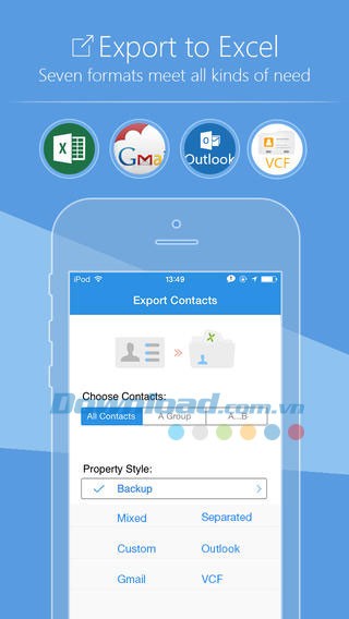 ExcelContacts Lite cho iOS