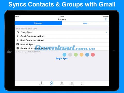 Contacts Sync for Google Gmail cho iOS