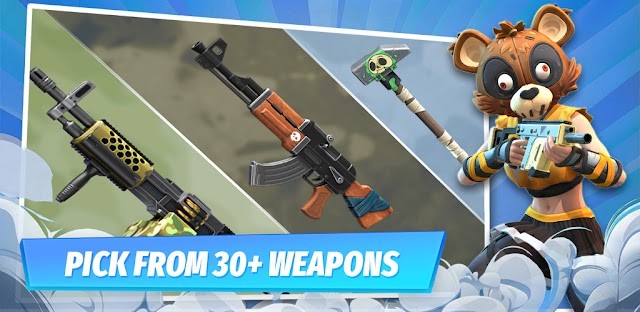 Hơn 30 loại vũ khí đa dạng cho bạn linh hoạt xây dựng lối chơi phù hợp với từng tình huống