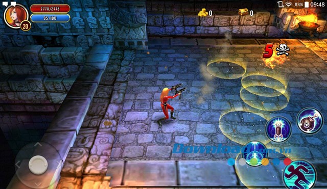 Giao diện chơi game Contra Online