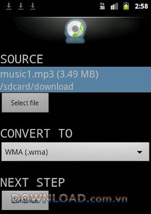 Convert Audio For Android