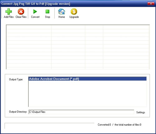 Convert Jpg Png Tiff Gif to Pdf