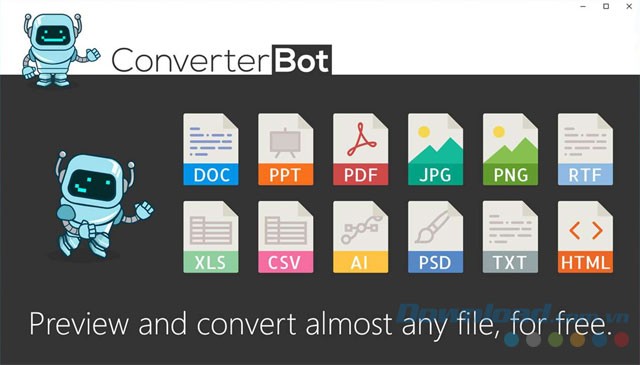 Ứng dụng chuyển đổi file Converter Bot