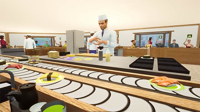 Game Conveyor Belt Sushi Simulator mô phỏng nhà hàng sushi hiện đại