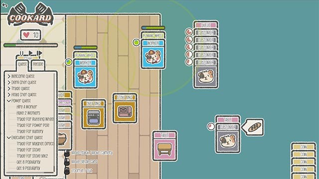 Hoàn thành đơn hàng để nhận thưởng và mở khóa nhiều thẻ bài mới