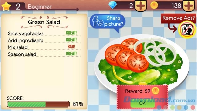 Đánh giá từng công đoạn