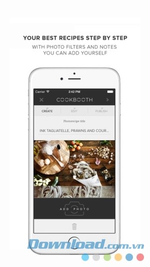 Ứng dụng nấu ăn Cookbooth cho iOS