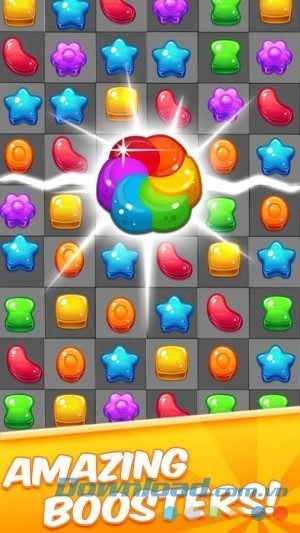 Cookie Crush Match 3 cho Android có nhiều combo sức mạnh độc đáo