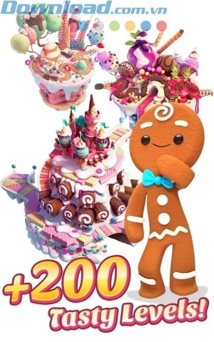 Hơn 200 level hấp dẫn