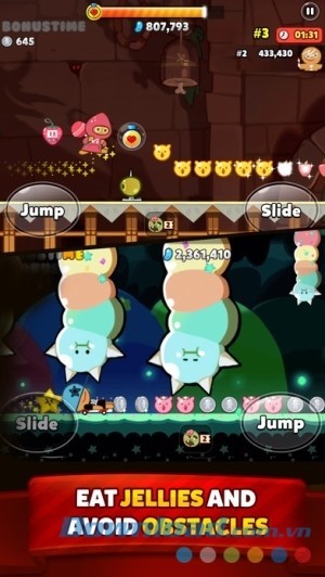 Cookie Run: OvenBreak cho iOS vượt chướng ngại vật