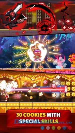 Cookie Run: OvenBreak cho iOS có 30 loại bánh quy