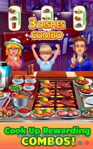Nhận combo trong Cooking Craze cho Android