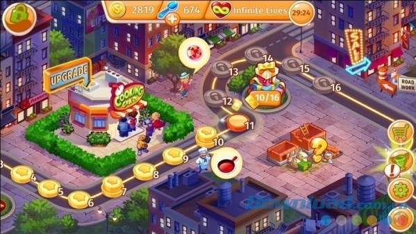 Cooking Craze cho Android có hơn 400 cấp độ thử thách gây nghiện