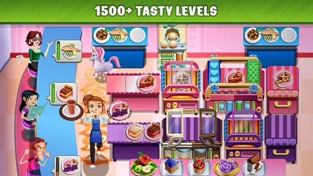 Chinh phục hơn 1500 level từ dễ đến khó trong Cooking Dash game