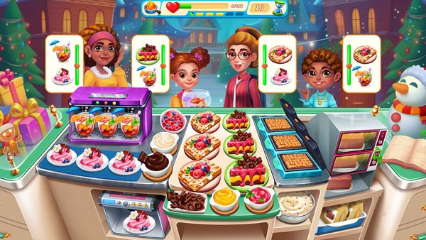 Gồm các trò chơi nhà hàng và trò chơi nấu ăn pizza