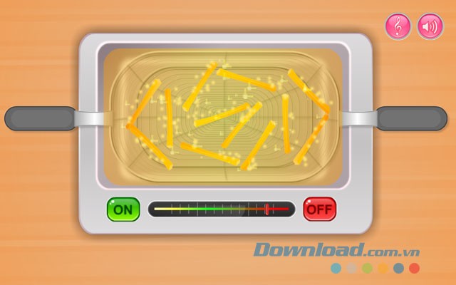 Giao diện chơi game Cooking in the Kitchen trên Android