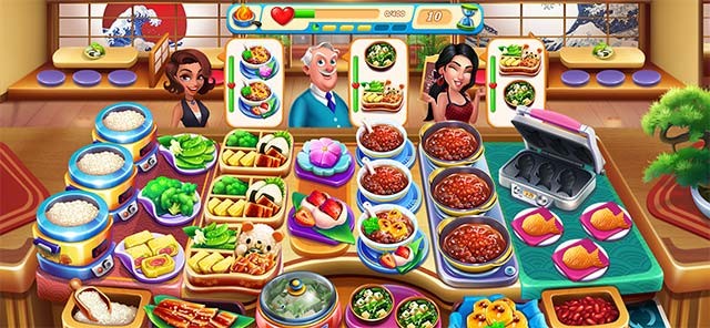 Liên tục mở khóa công thức, nâng cấp nhà bếp và kỹ năng trong Cooking Love - Restaurant Chef for iOS