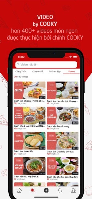 Giao diện chính của Cooky