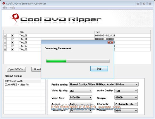 Cool DVD to Zune MP4 Converter
