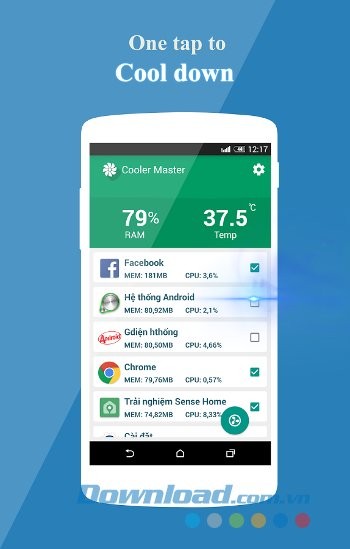 Làm mát điện thoại đơn giản với Cool Master