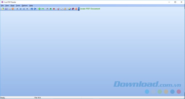Giao diện chính của phần mềm Cool PDF Reader cho máy tính