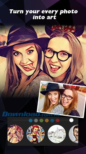 Biến ảnh chụp thành tranh vẽ nghệ thuật