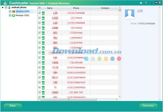 Coolmuster Android SMS+Contacts Recovery