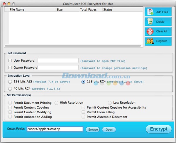 Coolmuster PDF Encrypter for Mac