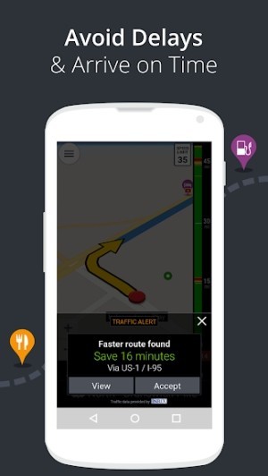 Đến nơi đúng giờ nhờ tính năng phân tích giao thông