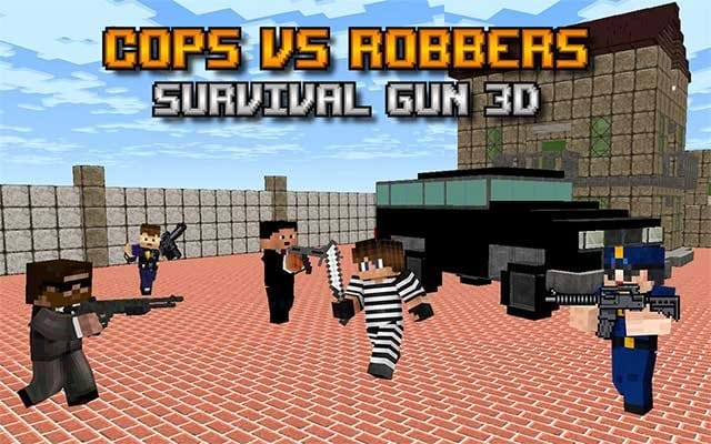 Game bắn súng sinh tồn Cops Vs Robber Survival Gun 3D