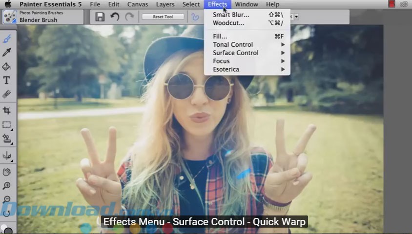 Xem hiệu ứng trong thời gian thực
