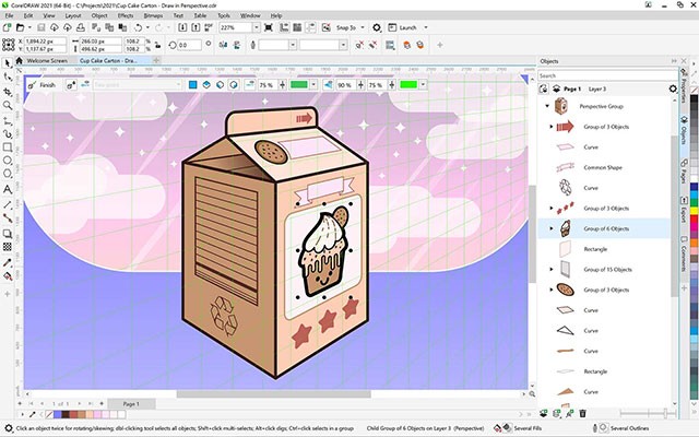 Giao diện cải tiến, đa chức năng của CorelDRAW 2021 mới nhất