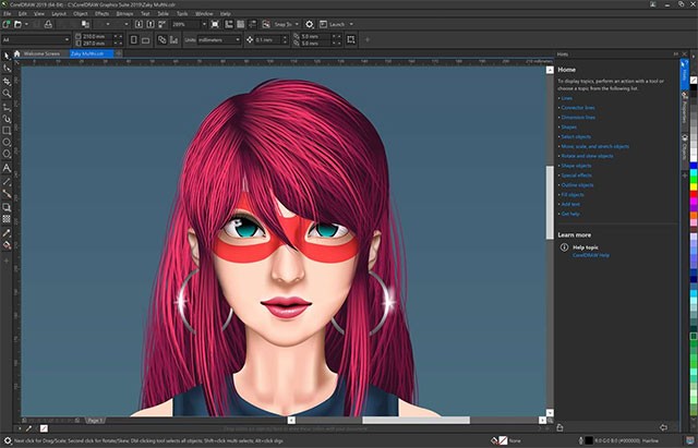 Xử lý màu sắc sáng tạo, không giới hạn trên CorelDRAW 2019