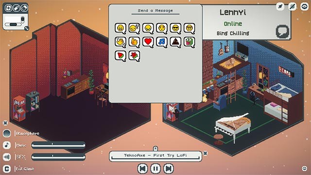 Tương tác với bạn bè, chia sẻ trạng thái và hơn thế trong Cottage Ville