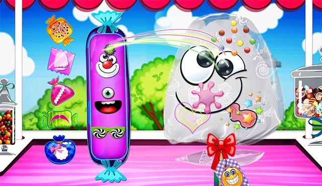 Trang trí kẹo bông cực xinh bằng các loại topping