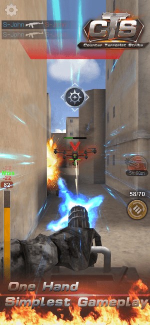 Trải nghiệm băn súng trong Counter Terrorist Shooting bằng một tay