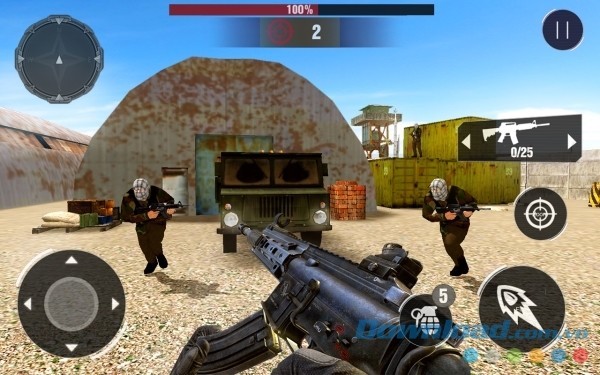 Game hành động chống khủng bố cực hay Counter Terrorist Frontline Mission cho Android