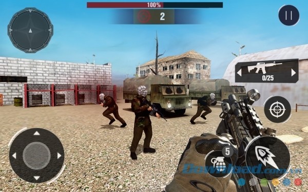 Tham gia nhiệm vụ chống khủng bố game go tại Counter Terrorist Frontline Mission cho Android