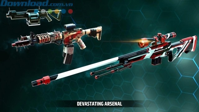 Kho vũ khí khổng lồ với các khẩu súng được thiết kế thật nhất